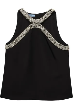Prada Blouse à ornements en cristal