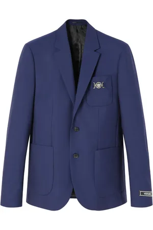 VERSACE Blazer en laine à simple boutonnage