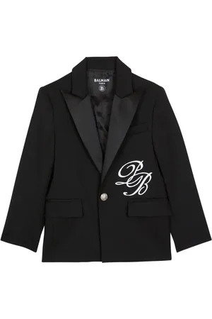 Balmain Blazer PB Signature à simple boutonnage