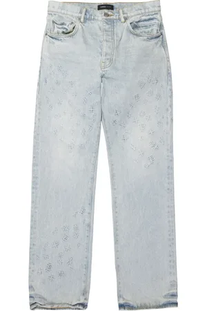 Purple Brand Jean droit P011à motif monogrammé