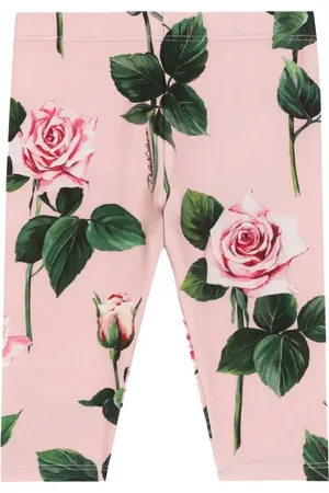 Dolce & Gabbana Legging à roses imprimées