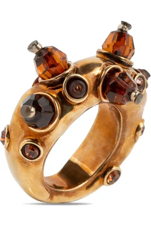DRIES VAN NOTEN Bague en laiton sertie de pierres