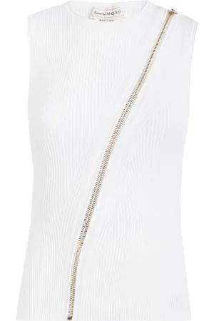 Alexander McQueen Débardeur à détails de zips