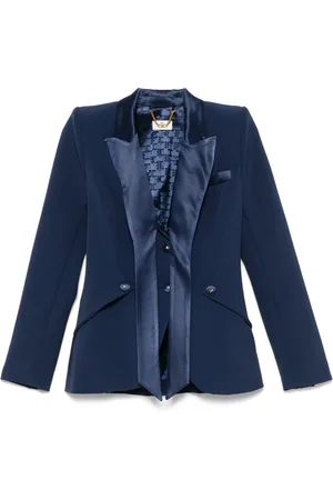 Elisabetta Franchi Blazer à revers satinés