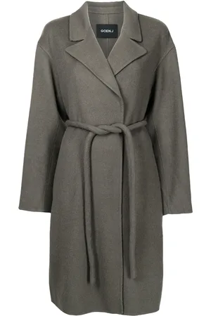 GOEN.J Manteau ceinturé à revers pointus