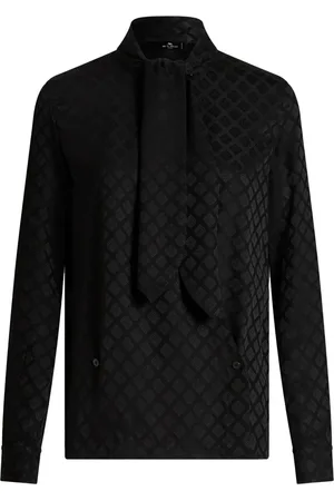 Etro Chemise en jacquard à détail de foulard