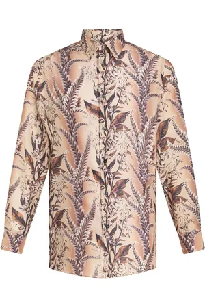 Etro Chemise en coton à fleurs
