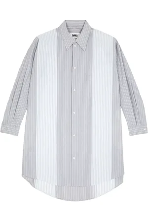 Maison Margiela Robe-chemise à rayures