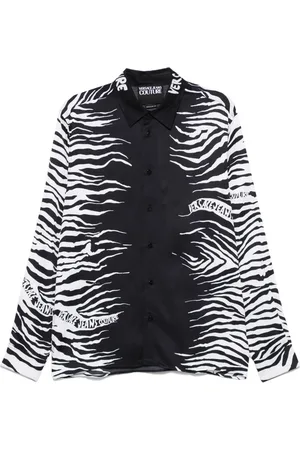 VERSACE Chemise imprimée à détail noué
