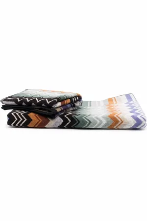 Missoni Lot de serviettes à motif zigzag