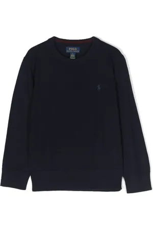 Ralph Lauren Pull en maille fine à logo brodé