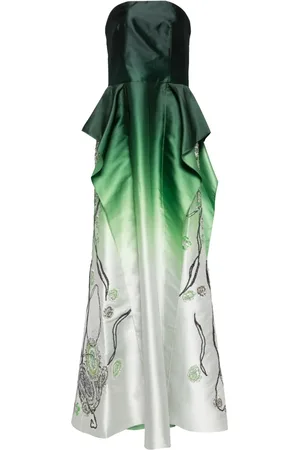 Saiid Kobeisy Robe-bustier à effets dégradés