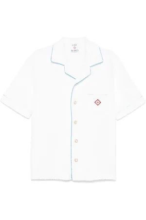 Casablanca Chemise en tissu éponge à motif monogrammé