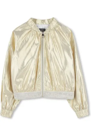Karl Lagerfeld Veste bomber à fini métallisé