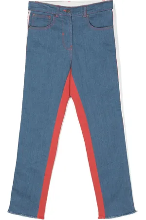 Stella McCartney Jean colour block à coupe droite