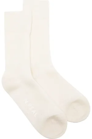 N.PEAL Chaussettes en maille nervurée
