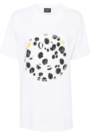 JOSHUA SANDERS T-shirt oversize à motif Smiley