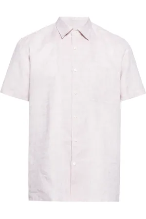 CANALI Chemise en lin à col classique