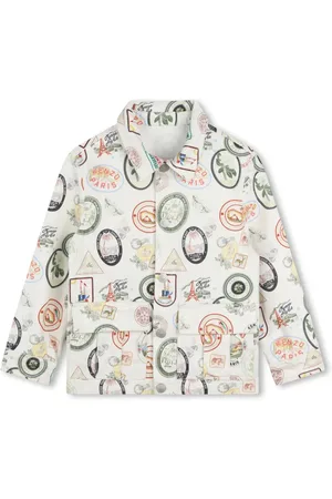 Kenzo Veste en coton à imprimé graphique