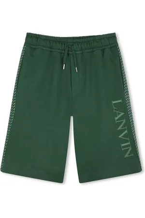 Lanvin Short élastiqué à logo brodé