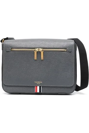 Thom Browne Sacoche en cuir artificiel à logo