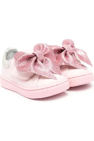 MONNALISA Baskets en cuir à détail de nœud