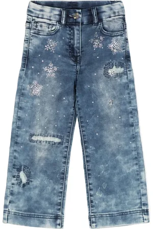 MONNALISA Jean à ornements en cristal