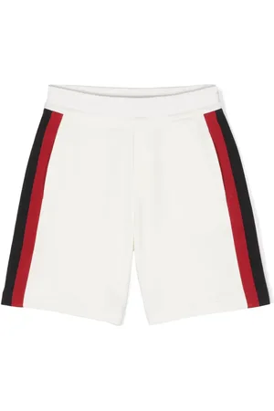 Moncler Short en coton à détails rayés