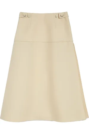 Jil Sander Jupe trapèze mi-longue à boutonnière