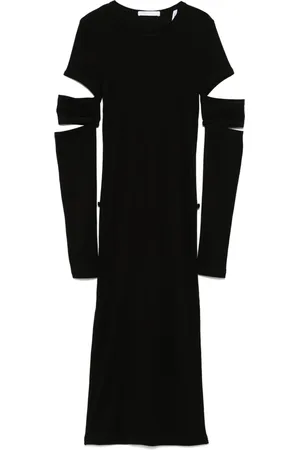 Helmut Lang Robe mi-longue Slash