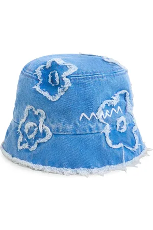 Marni Bob en jean à appliqué floral