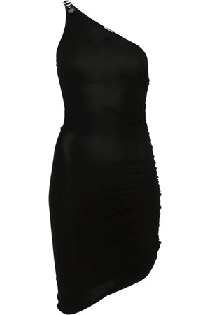 Courrèges Robe asymétrique à fronces