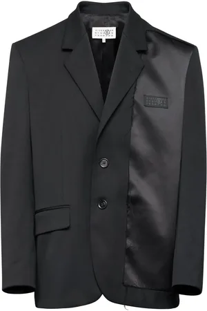 Maison Margiela Blazer boutonné à patch logo
