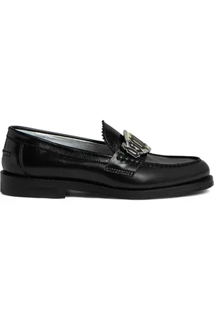 Dsquared2 Mocassins en cuir à plaque logo