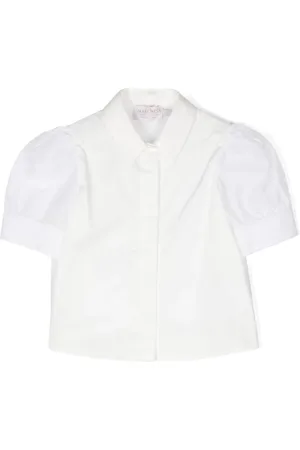 Marchesa Notte Chemise en coton à manches bouffantes