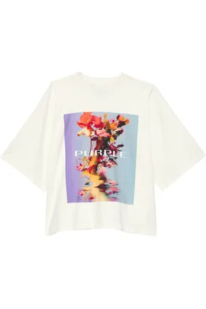Purple Brand T-shirt à imprimé Smudge