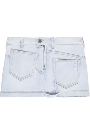 The Attico Minijupe Abra en jean