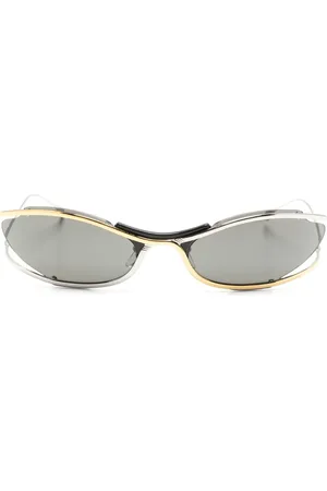 Gucci Lunettes de soleil à logo gravé