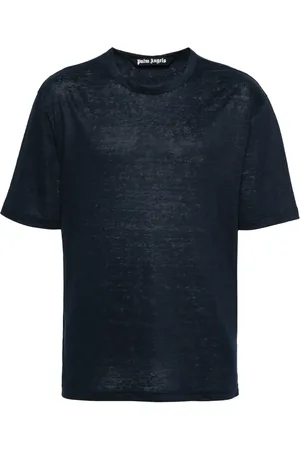 Palm Angels T-shirt en lin à logo brodé