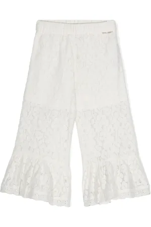 Twin-Set Pantalon à fleurs en dentelle