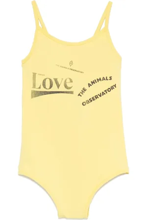The Animals Observatory Maillot de bain à logo imprimé
