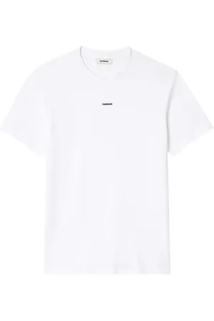 Sandro T-shirt en coton à logo brodé
