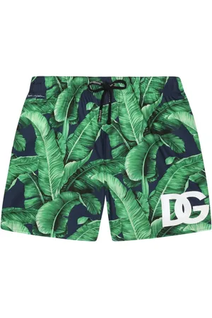 Dolce & Gabbana Short de bain à imprimé feuillage