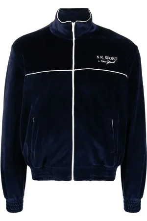 Sporty & Rich Sweat zippé à logo brodé