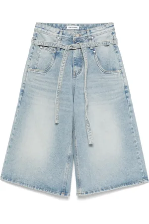 Low Classic Short en jean à taille ceinturée