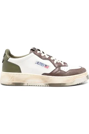 Autry Baskets Sup Vint Low en cuir