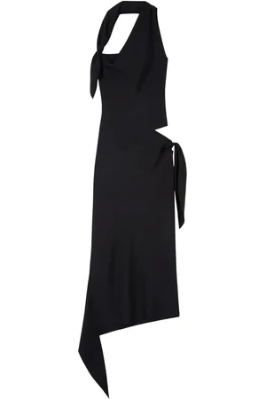 Courrèges Robe mi-longue à détail noué