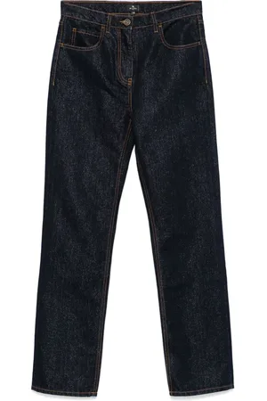 Etro Jean à effet métallisé