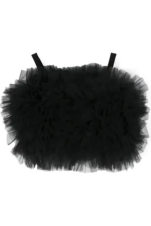Elisabetta Franchi Haut en tulle à volants