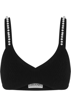Moschino Soutient-gorge à perles artificielles